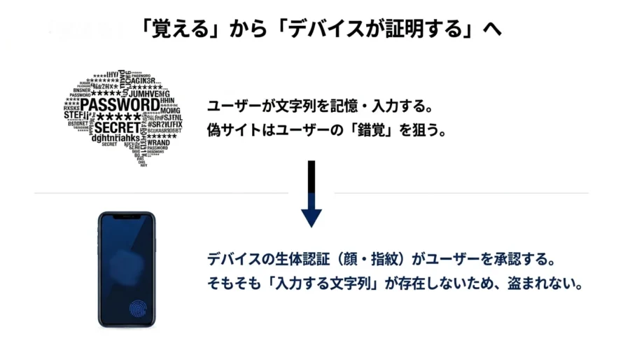パスワードからパスキーへの移り変わり