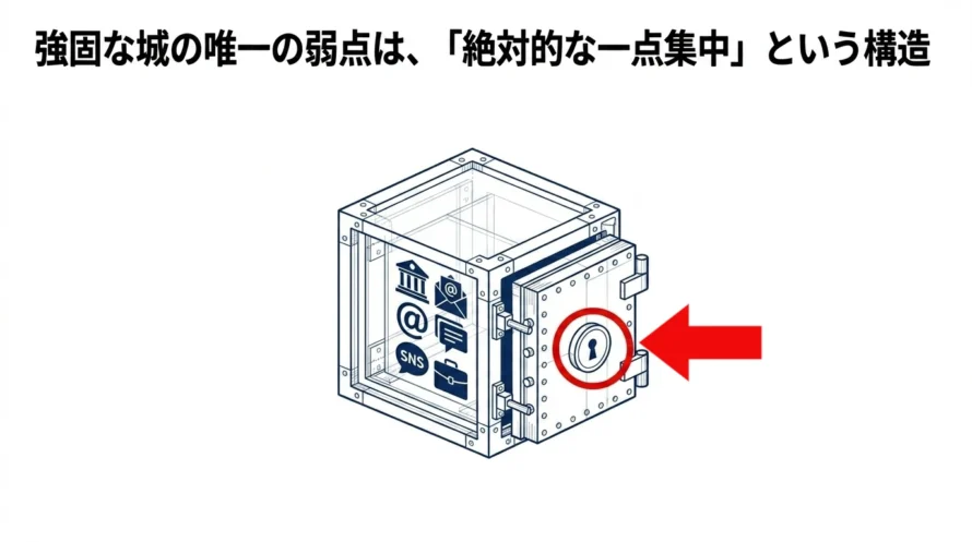 Googleパスワードマネージャーの弱点の図解