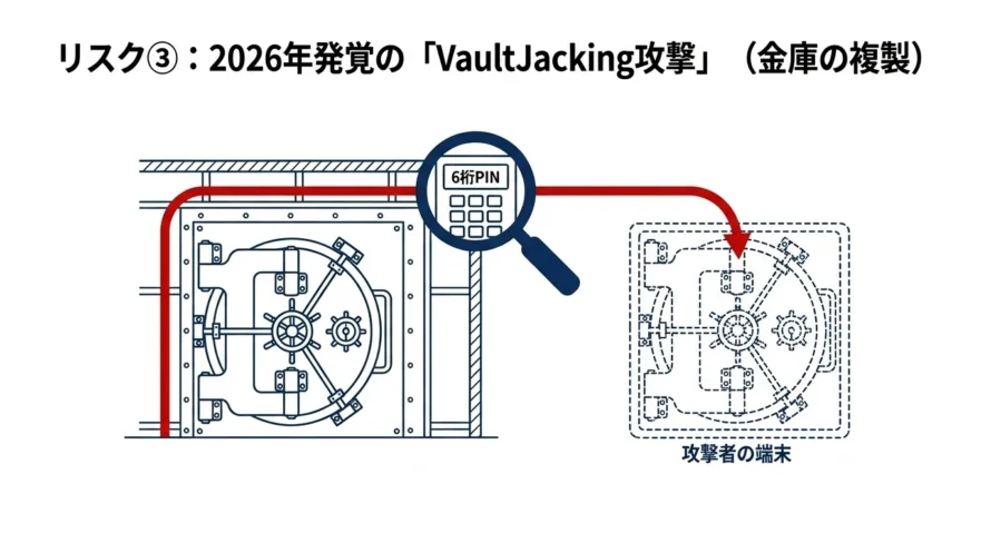 「VaultJacking」攻撃に関する図解