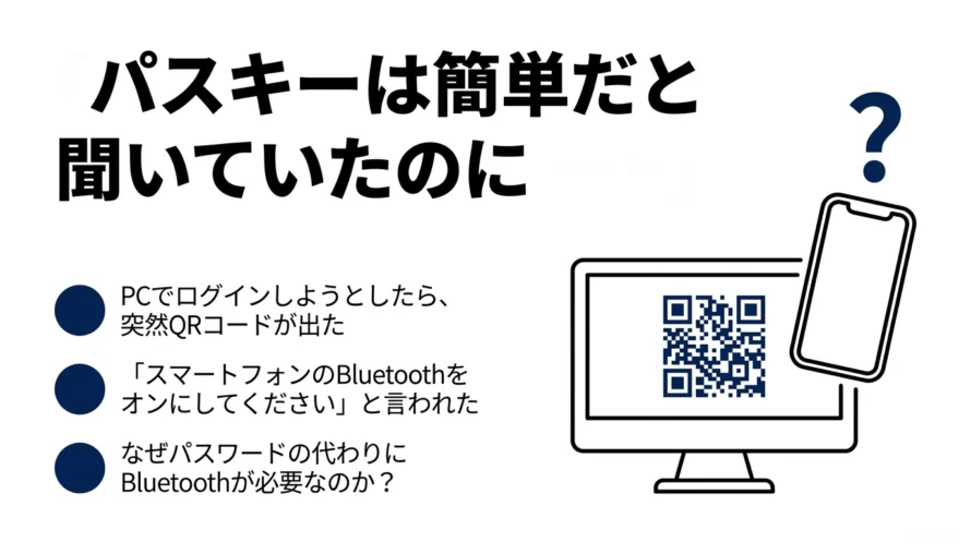 パスキーでBluetooth関連でエラーになる原因の画像
